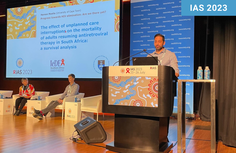 Dr Haroon Moolla at IAS 2023. Photo by Krishen Samuel. Dr Haroon Moolla at IAS 2023.